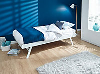 GFW Madrid Wooden Trundle Bed Single White