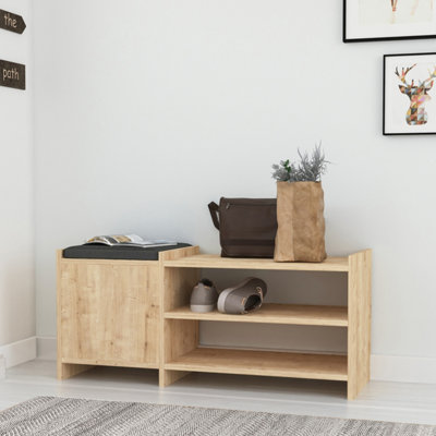 GFW Munslow Hallway Storage Unit Oak | DIY at B&Q