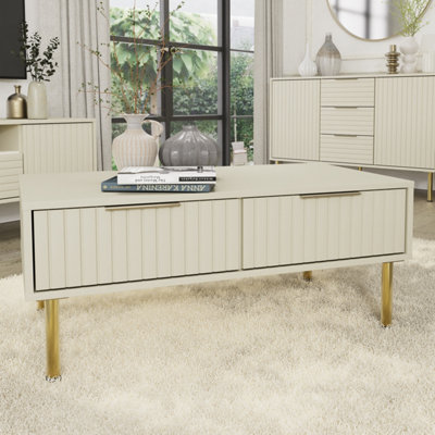 GFW Nervata Coffee Table Ivory
