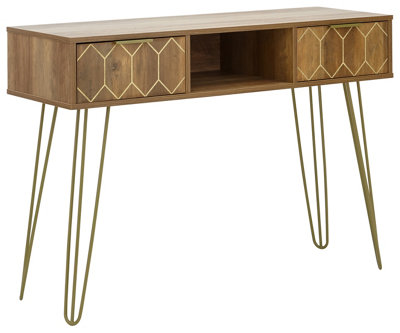 GFW Orleans 2 Drawer Console Desk Mango