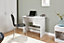GFW Panama 2 Drawer Study Desk White Oak