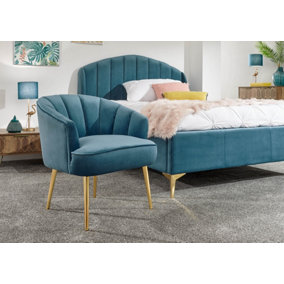 GFW Pettine Upholstered Chair Teal