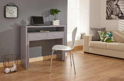 GFW Regis Extending Console Desk Grey