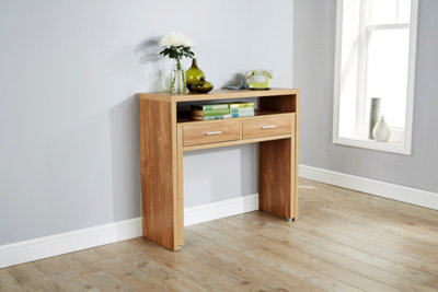 GFW Regis Extending Console Desk Oak