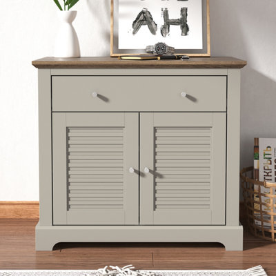 GFW Salcombe Compact Sideboard Light Grey