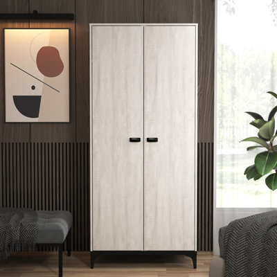 GFW Truro 2 Door Wardrobe Dusty Grey Oak