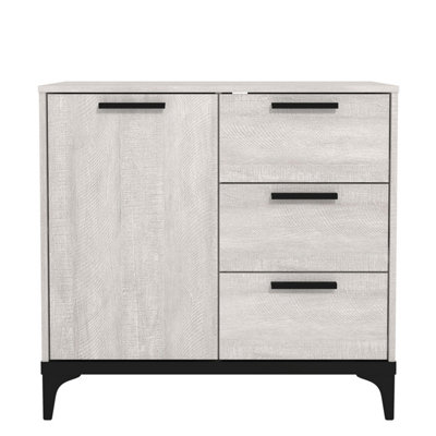 GFW Truro Compact Sideboard Dusty Grey Oak