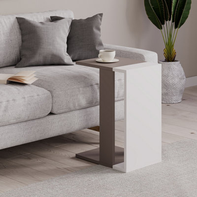 GFW Wem 'C' Shape Coffee Table White