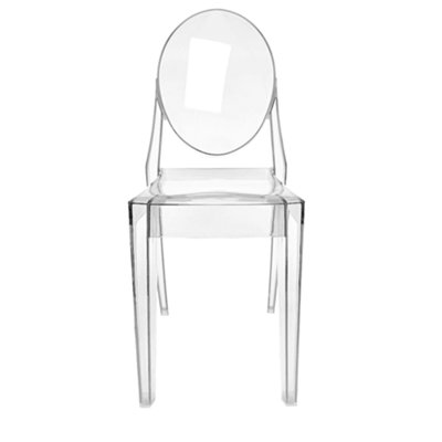 Ghost Style Plastic Victoria Dining Chair Crystal Clear
