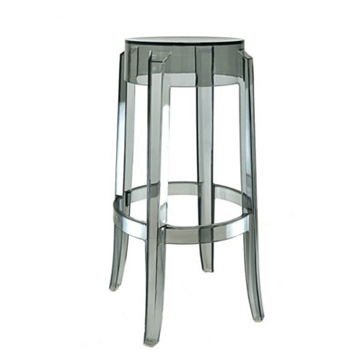 Ghost Style Smoke Grey Bar Stool - 66cm