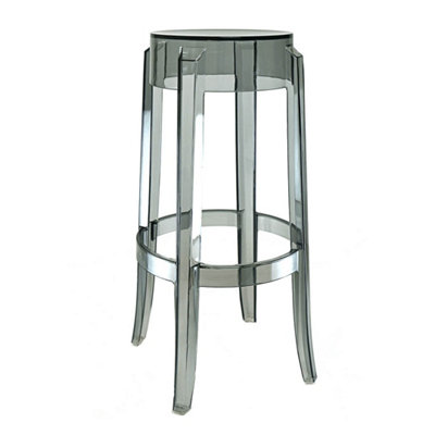 Ghost Style Smoke Grey Bar Stool - 76cm