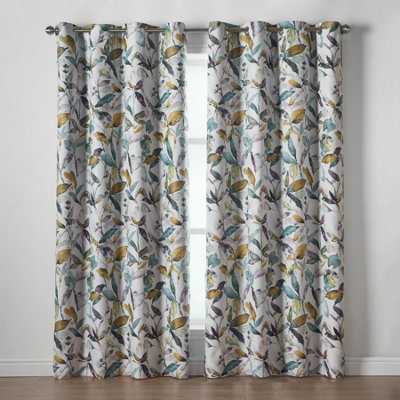 Gi Ring Top Curtains Green 168cm x 183cm