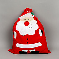 Giant 100 x 60cm Felt Santa Red Sack Stocking Xmas Gifts Presents Bag Christmas Accessory Decorations