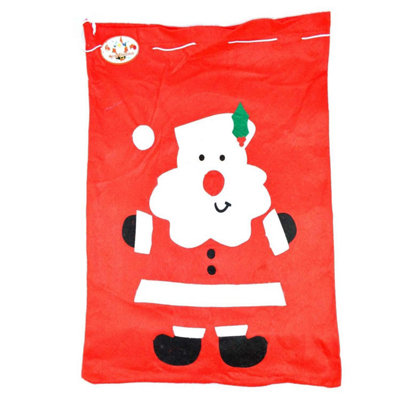 Giant 100 x 60cm Felt Santa Red Sack Stocking Xmas Gifts Presents Bag Christmas Accessory Decorations