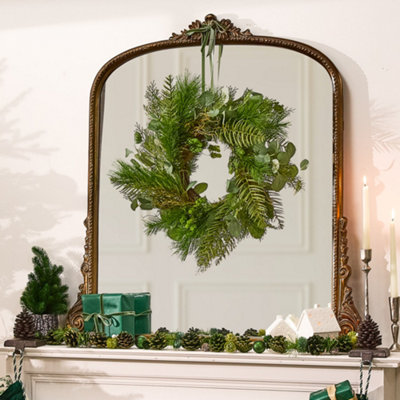 Giant Eucalyptus Hedgerow Xmas Decoration Christmas Door Wreath 50cm