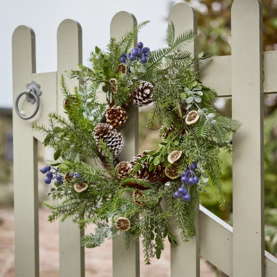 Giant Fruits of the Forest Xmas Decoration Front Door Wreath Wreath Christmas Wreath 53cm - 3