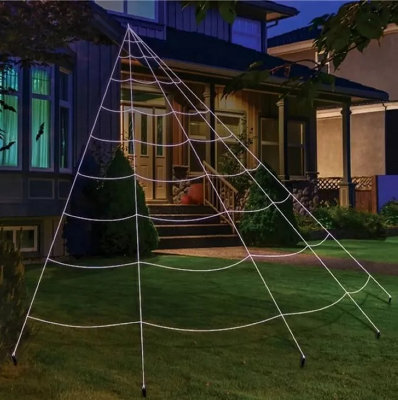 Giant Halloween Spider Web Decoration Outdoor Indoor House Garden - 7m