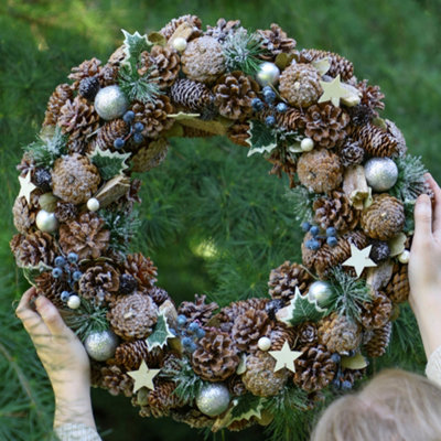 Giant Ivy Xmas Decoration Christmas Door Wreath 50cm - 3