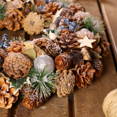 Giant Ivy Xmas Decoration Christmas Door Wreath 50cm - 4