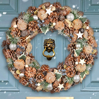 Snowman Winter Wreath, Snowman Christmas Wreath, Flocked Snowman Wreath selling for Front Door