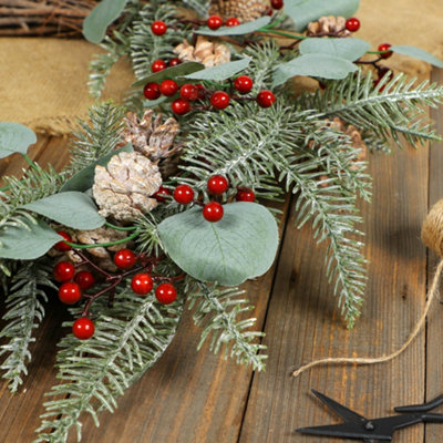 Giant Mountain Spruce Spring Summer All Year Front Door Decoration Wreath 61cm - 4