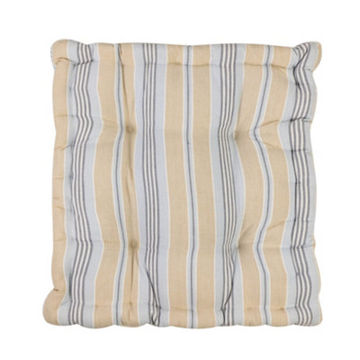 Giant Oxford Blue Striped Indoor Dining Chair Seat Pad Cushions