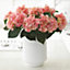 Giant White Terracotta Vase - Modern Vase for Fresh or Artificial Flower Stem Bouquet Arrangements - H30.5 x 25cm Diameter