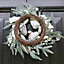 Giant White Woodland Spring Summer All Year Front Door Decoration Wreath 60cm