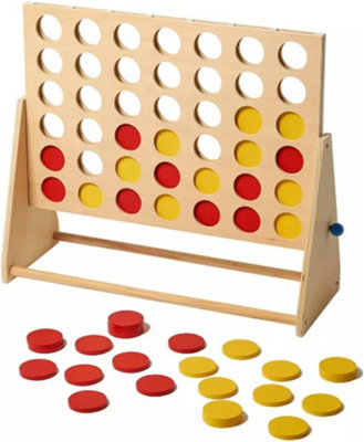 Giant Wooden 4 In A Row Game Indoor/Outdoor