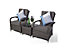 Giardino Arizona 2 Seat Garden Lounge Chair Set - Grey