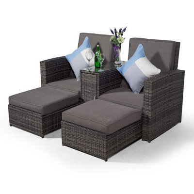 Double reclining sun lounger sale