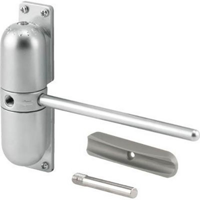Surface Mounted Automatic Spring Door Closer. Satin
