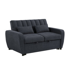 Gibson Modern and Versatile Fabric 2 Seater, Double, Guest Sofa Bed, Grey