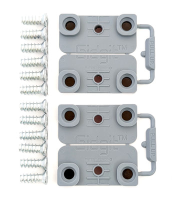 Gidgit Hinge Repair Kit (Grey) DIY at B&Q