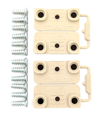 Gidgit Hinge Repair Kit (Tan) DIY at B&Q