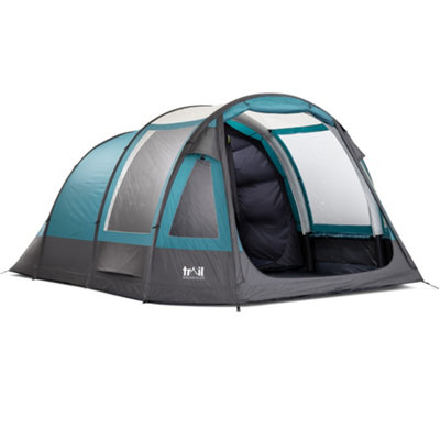 Gidleigh Inflatable Air Tent 5 Man 5000mm Living Area Bedroom Pump And Bag Trail