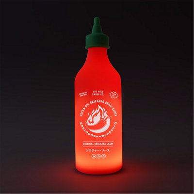 Gift Republic Chilli Sauce Bottle Squeezy Lamp