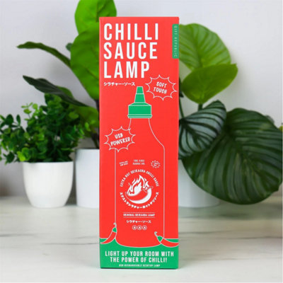 Gift Republic Chilli Sauce Bottle Squeezy Lamp