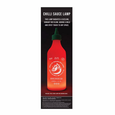 Gift Republic Chilli Sauce Bottle Squeezy Lamp