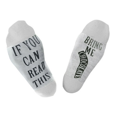 Gifting Slogan Socks If You Can Read This Bring Me