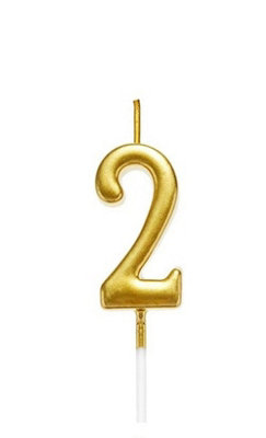 Gifts 4 All Occasions Limited Gold 2 Number Candle Birthday Anniversary Party Cake Decorations Topper