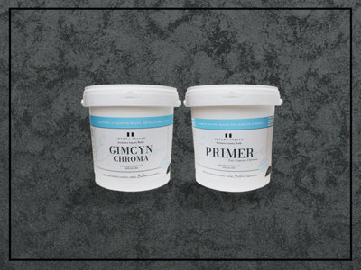 Gimcyn Chroma - Textured, Intense Metallic Wall Paint Bundle. Includes Paint and Primer - Covers 5SQM - In Colour LABRADORITE