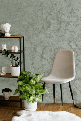 Gimcyn Chroma - Textured, Intense Metallic Wall Paint Bundle. Includes Paint and Primer - Covers 5SQM - In Colour MALACHITE