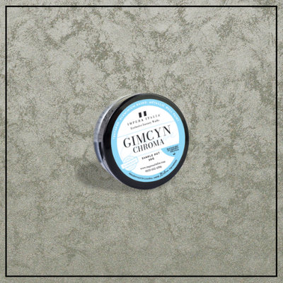 Gimcyn Chroma- Textured, Intense Metallic Wall Paint Sample Pot. Includes 50g of Paint - Covers 0.25SQM- In Colour GREEN FLUORITE