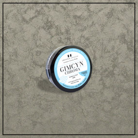 Gimcyn Chroma- Textured, Intense Metallic Wall Paint Sample Pot. Includes 50g of Paint- Covers 0.25SQM- In Colour GREY TOURMALINE