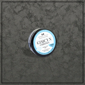 Gimcyn Chroma - Textured, Intense Metallic Wall Paint Sample Pot. Includes 50g of Paint - Covers 0.25SQM - In Colour MAGNETITE