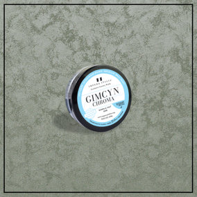 Gimcyn Chroma - Textured, Intense Metallic Wall Paint Sample Pot. Includes 50g of Paint - Covers 0.25SQM - In Colour MALACHITE