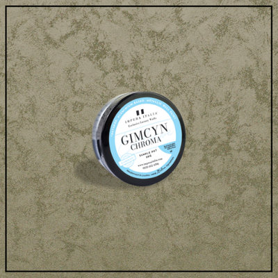 Gimcyn Chroma - Textured, Intense Metallic Wall Paint Sample Pot. Includes 50g of Paint - Covers 0.25SQM - In Colour PYRITE