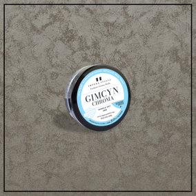 Gimcyn Chroma - Textured, Intense Metallic Wall Paint Sample Pot. Includes 50g of Paint - Covers 0.25SQM - In Colour SMOKY QUARTZ