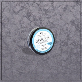 Gimcyn Chroma - Textured, Intense Metallic Wall Paint Sample Pot. Includes 50g of Paint - Covers 0.25SQM - In Colour TOPAZ